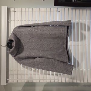 J. Crew Black and white turtleneck sweater
